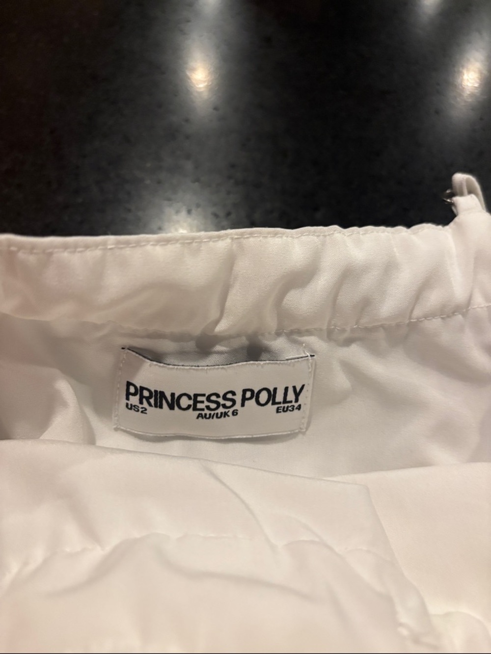 Princess Polly White Eyelet Tiered Dress / Top - Picture 4 of 9